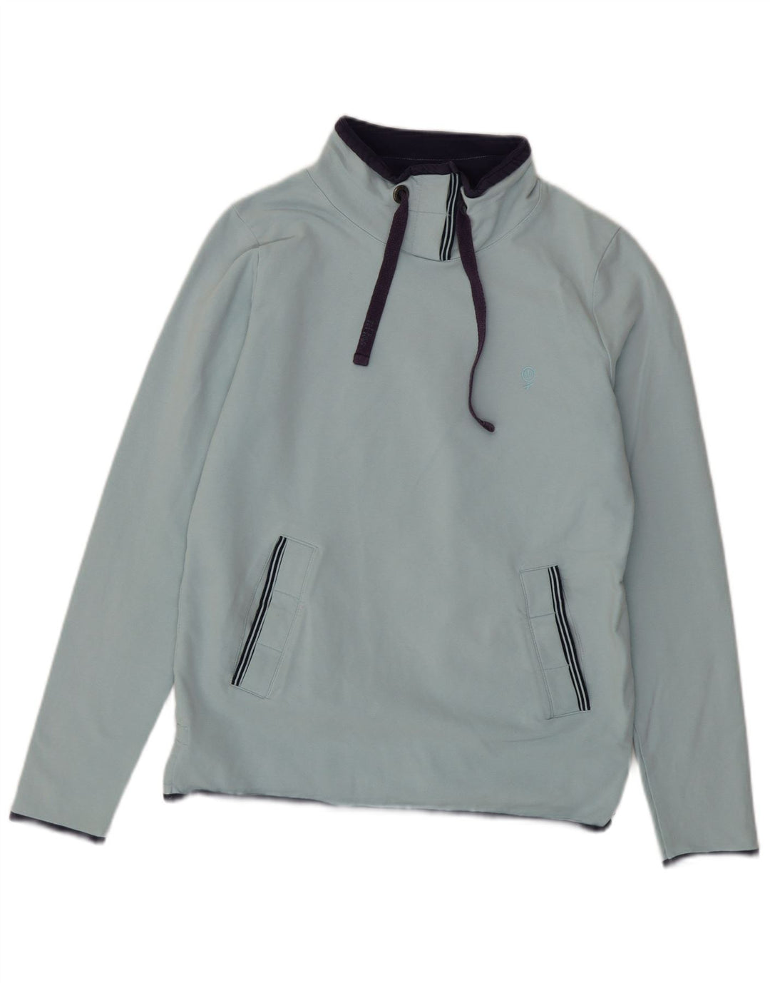 FAT FACE Dame Sweatshirt Jumper UK 16 Stor Blå Bomuld