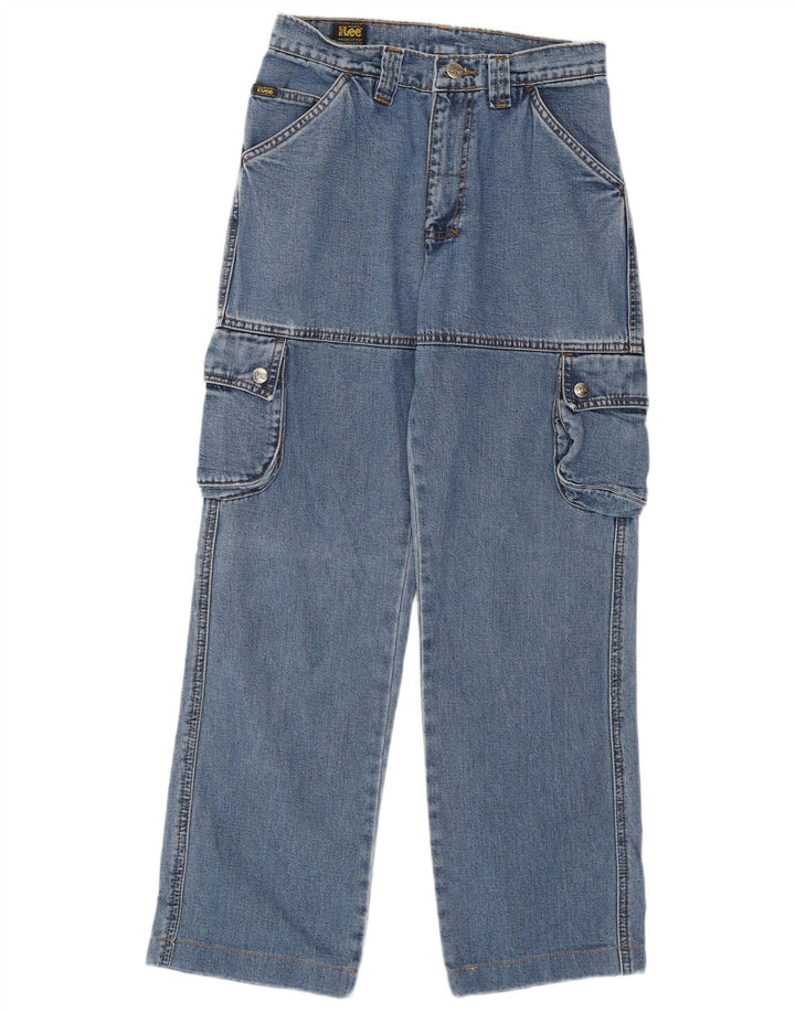 Lee Dame Cargo Straight Jeans W27 L27 Blå Bomuld