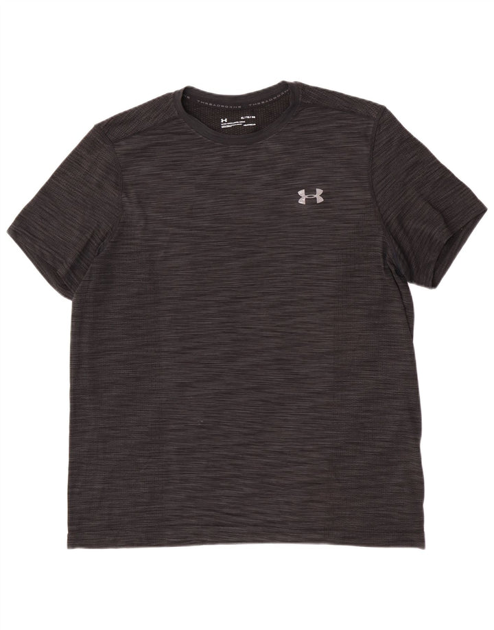 Under Armour Herre T-Shirt Top XL Grå Flecked