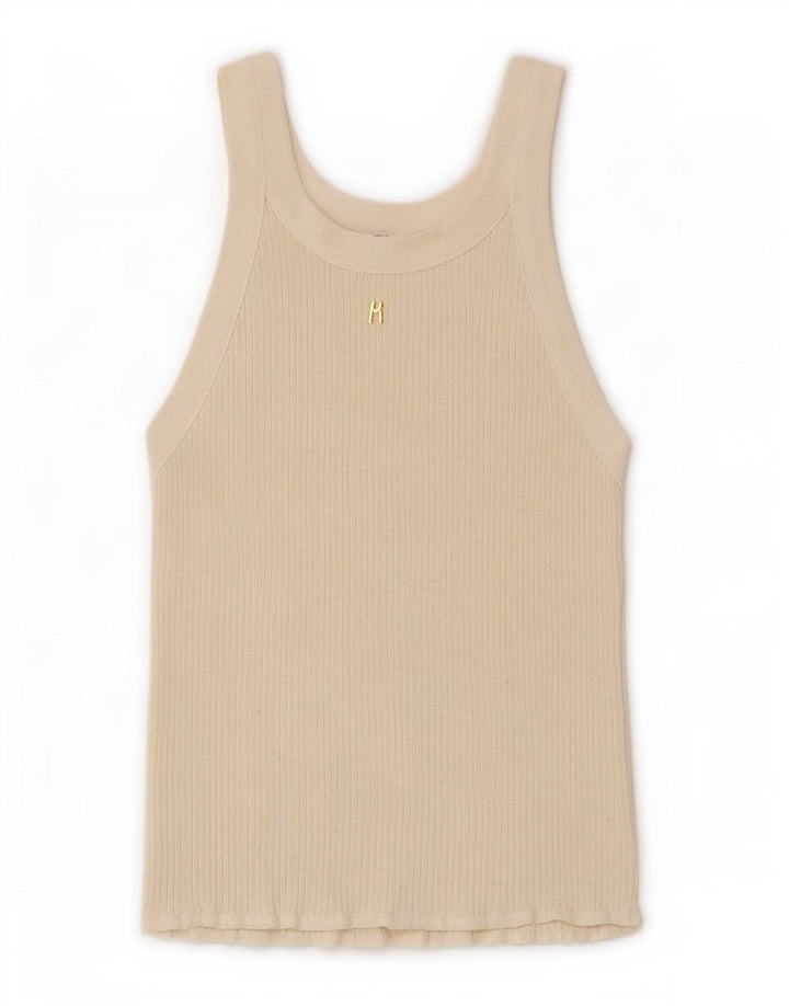 Zara Damevest Top UK 8 Small Beige