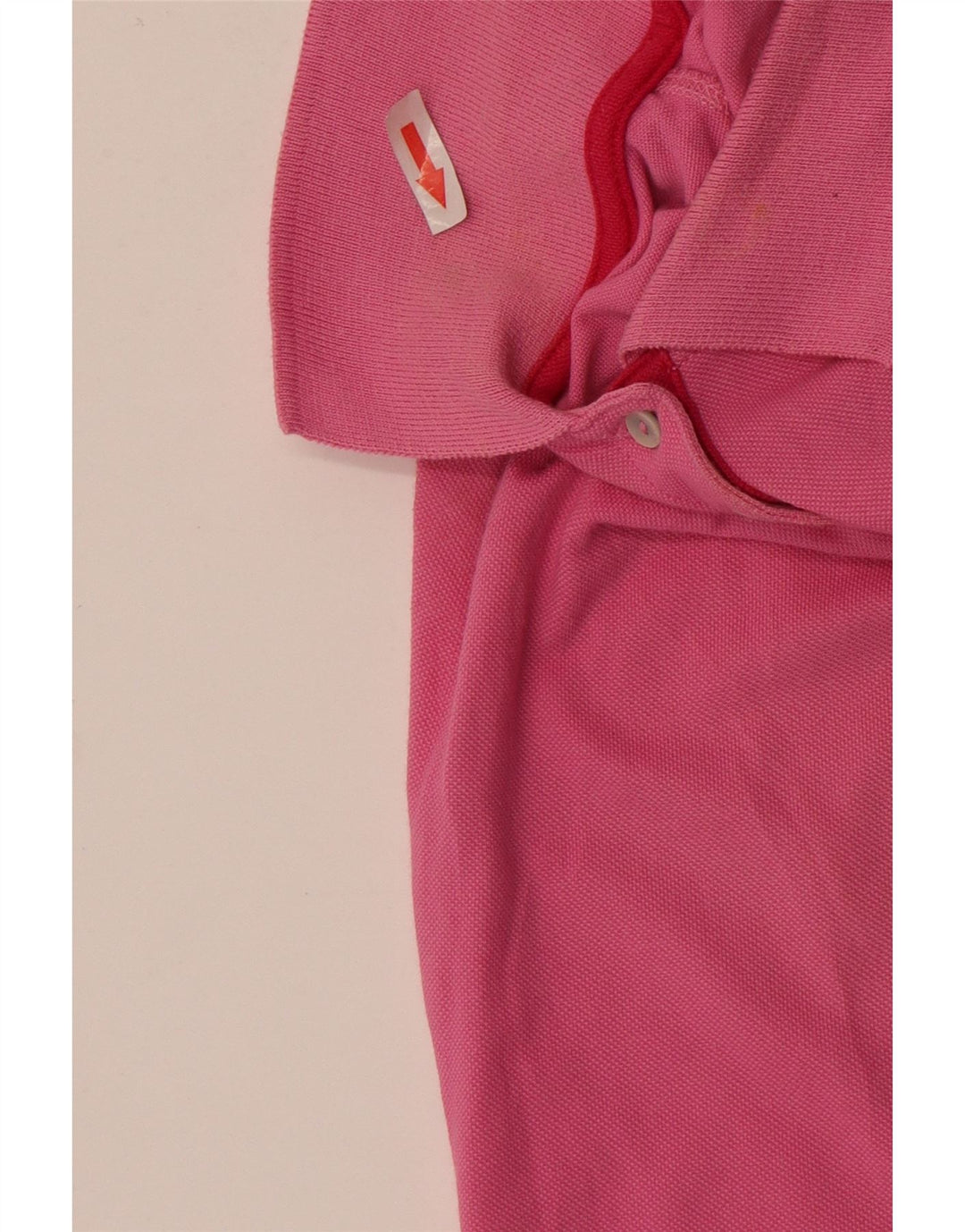Champion Womens Heritage Fit Polo Shirt UK 14 Medium Pink