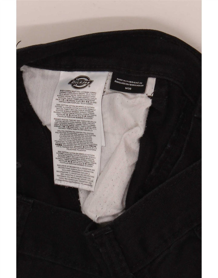 Dickies Straight Cargo bukser til mænd W30 L32 Sort bomuld