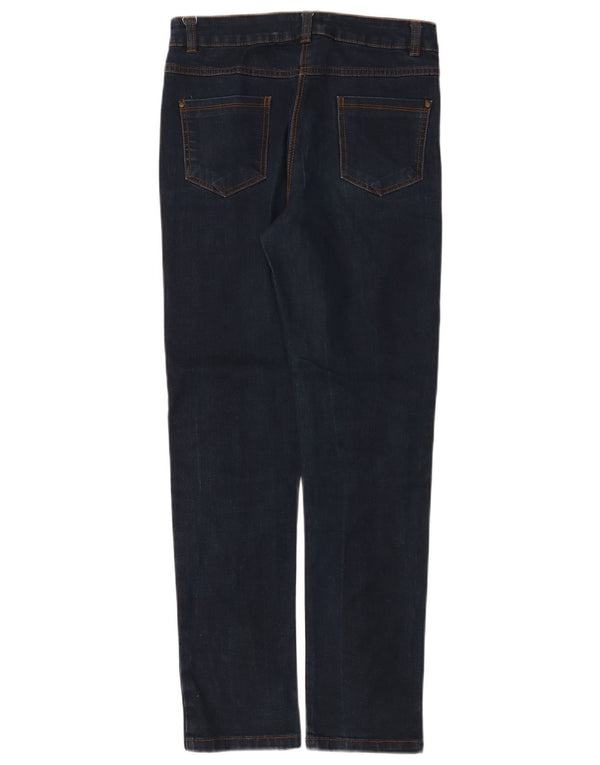 M&Co Dame Slim Jeans UK 8 Small W28 L29 Marineblå Bomuld