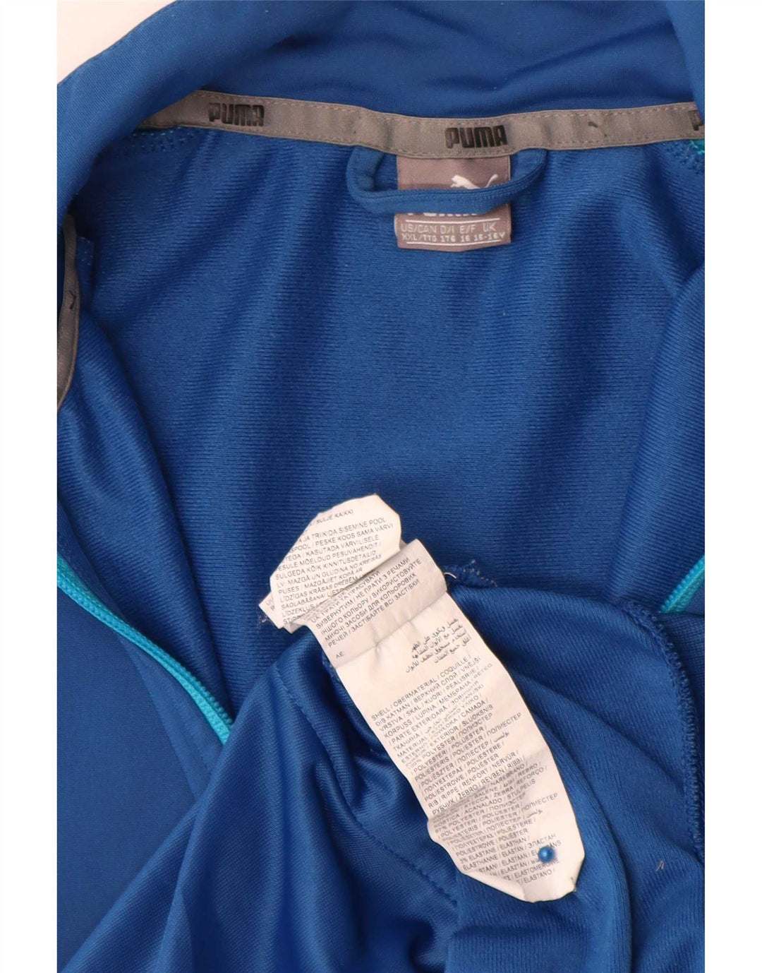 Puma Træningsdragt Topjakke til drenge 15-16 år Blå Colourblock Polyester