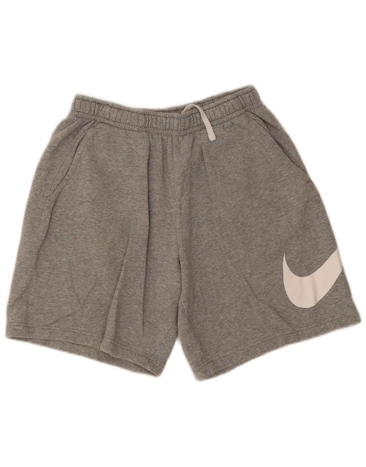 Nike Herre grafiske sportsshorts mellemgrå bomuld