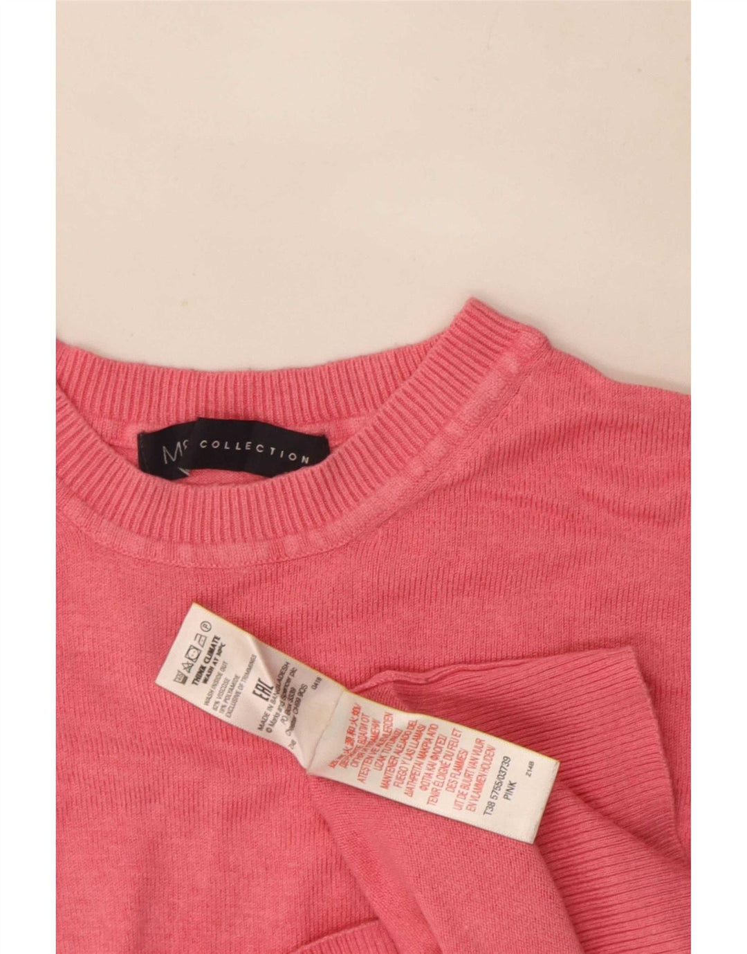 Marks & Spencer Dame sweater med rund hals DK 8 Small Pink
