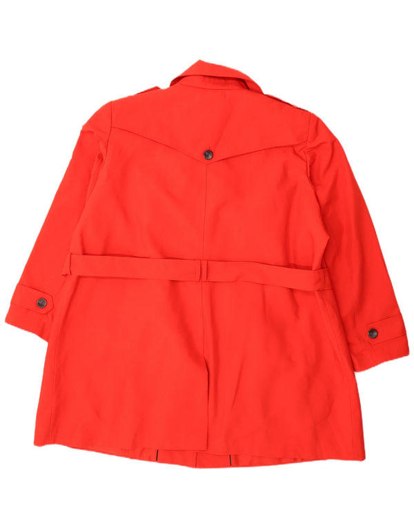 Marks & Spencer Trench Coat til kvinder UK 26 5XL Rød Polyester