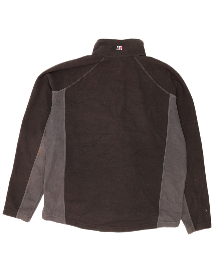 Berghaus Fleece Jumper med lynlås til mænd Stor Sort Colourblock Polyester