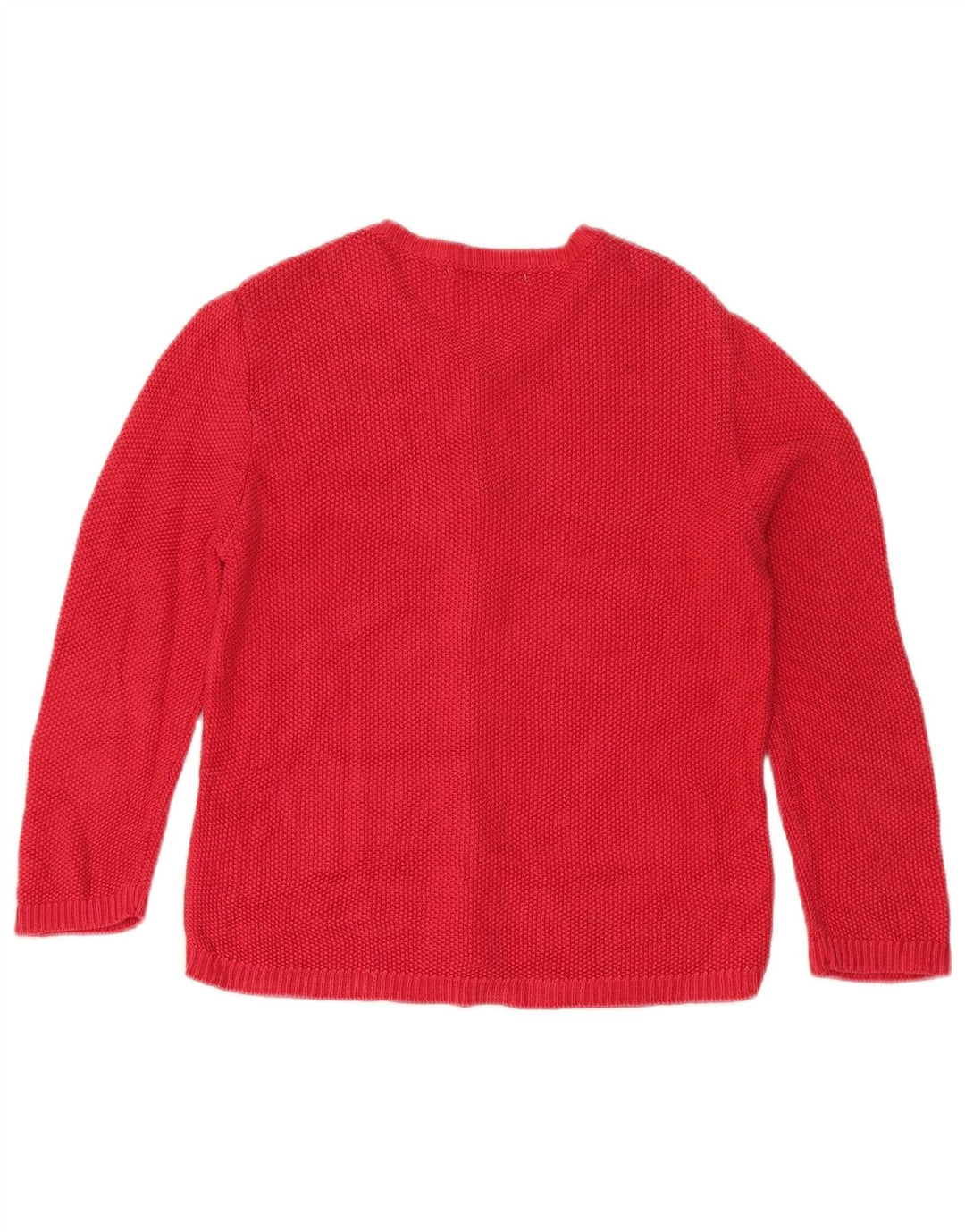 Zara Dame Cardigan Sweater UK 10 Lille rød viskose