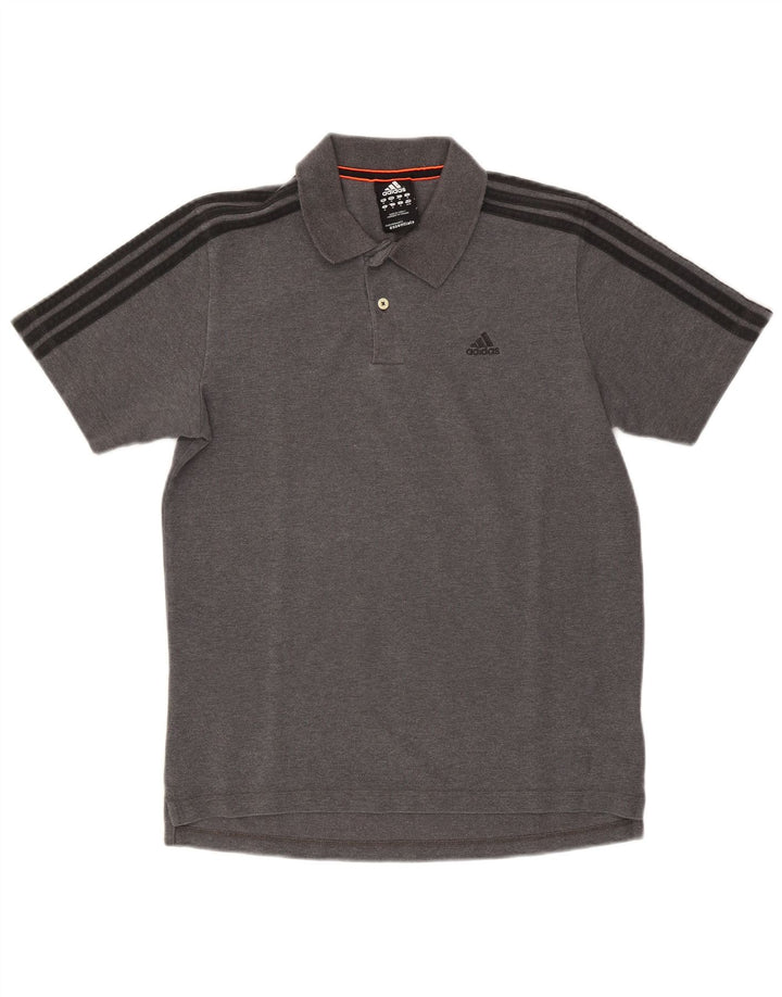 Adidas Herre Climalite Polo Shirt Medium Grey Bomuld