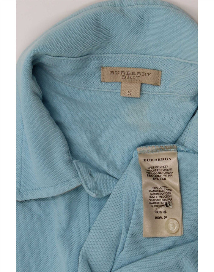 Burberry herre BRIT poloshirt lille blå bomuld