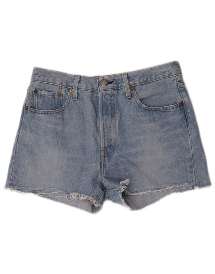 Levi's Womens 501 denimshorts W28 Medium Blue Bomuld
