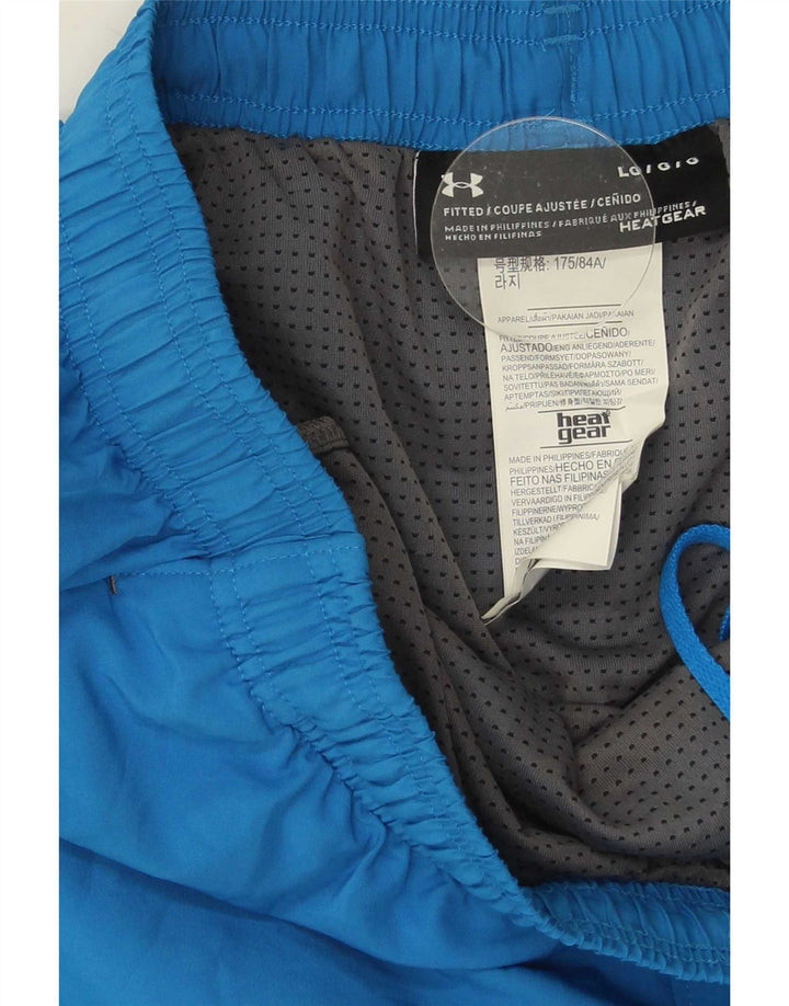 Under Armour Herre Heat Gear Sport Shorts Store Blå Colourblock Polyester