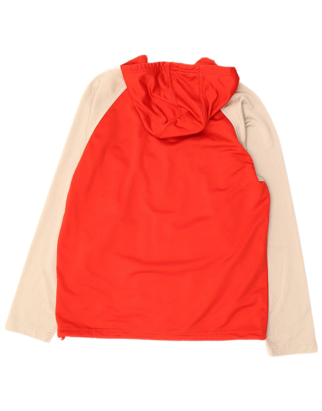 ADIDAS Grafisk hættetrøje med lynlås til drenge 13-14 år Rød Colourblock