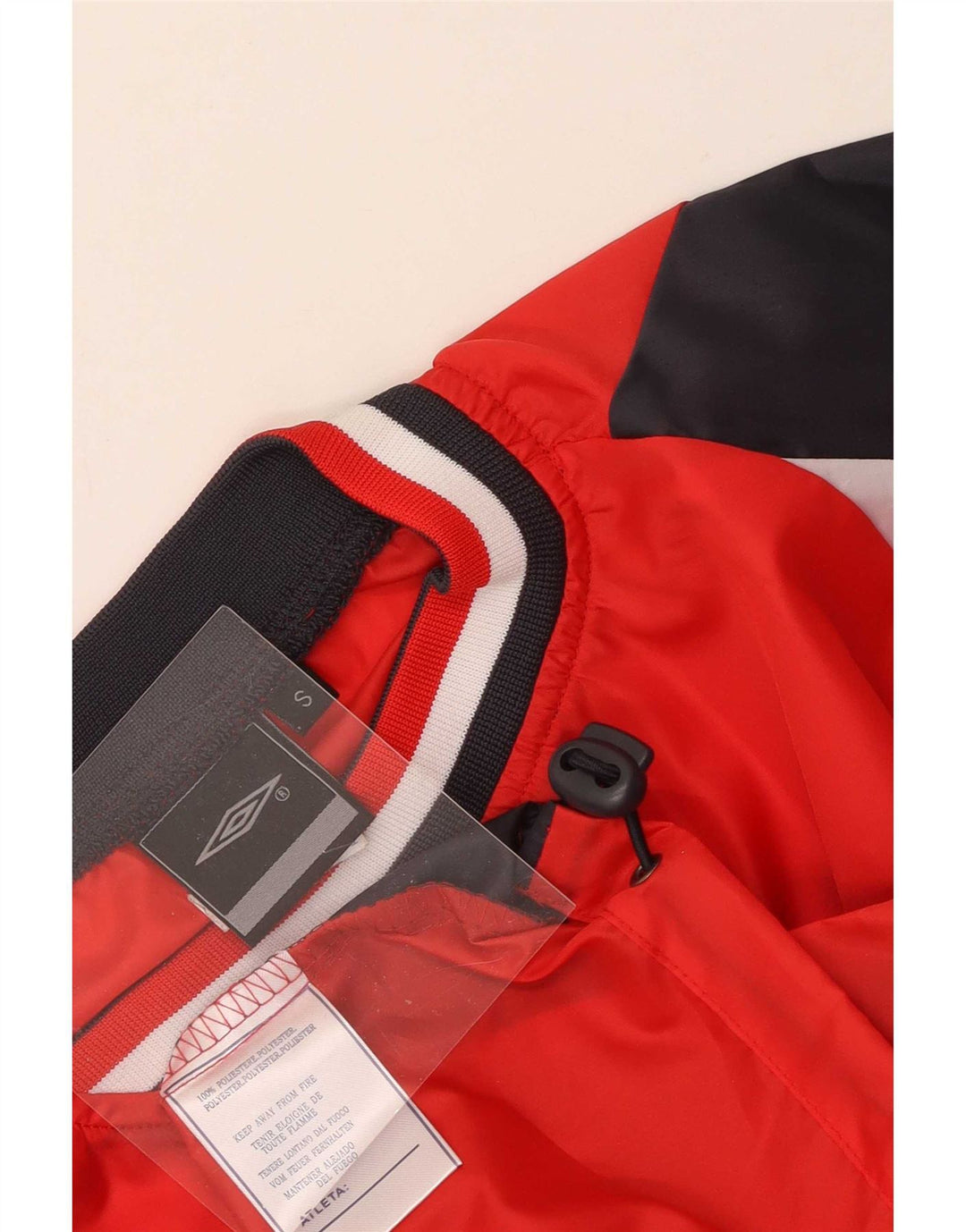 Umbro Herre Pullover Træningsdragt Top Jakke Lille Rød Colourblock Polyester
