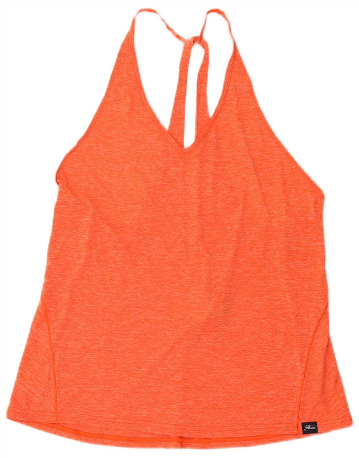 New Balance Damevest Top UK 14 Large Orange Flecked Polyester