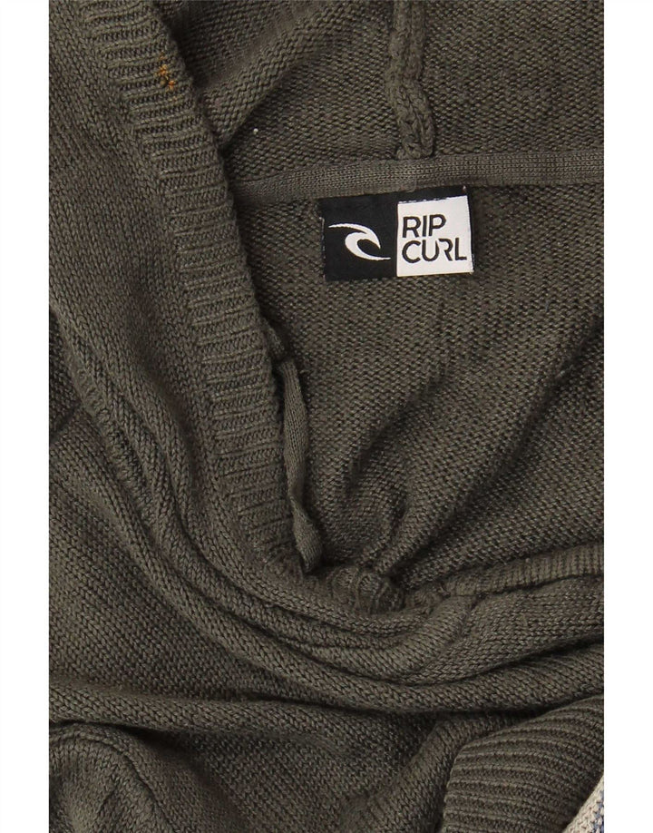 Rip Curl Herre hætte cardigan sweater Medium Grå Stribet
