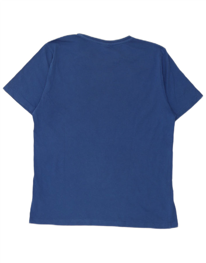 North Sails Herre Grafisk T-Shirt Top Medium Blå Bomuld