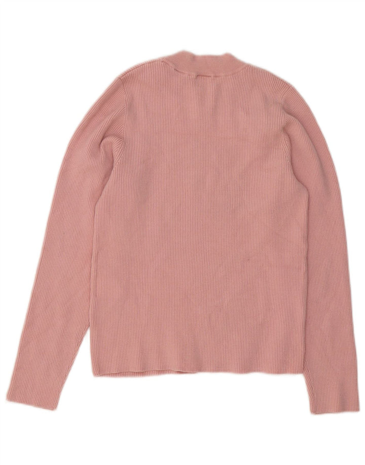 Levi's Womens Crop Top Langærmet UK 16 Large Pink Acryl
