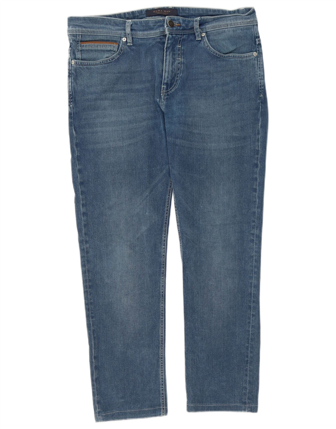 Zara Herre Slim Jeans EU 42 Large W32 L26 Blå