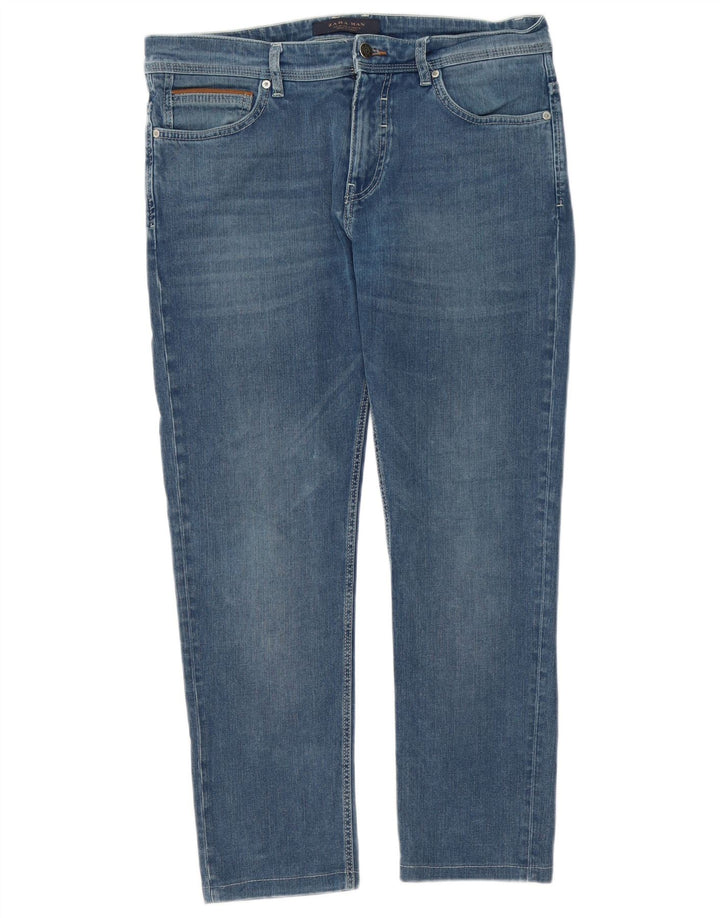 Zara Herre Slim Jeans EU 42 Large W32 L26 Blå