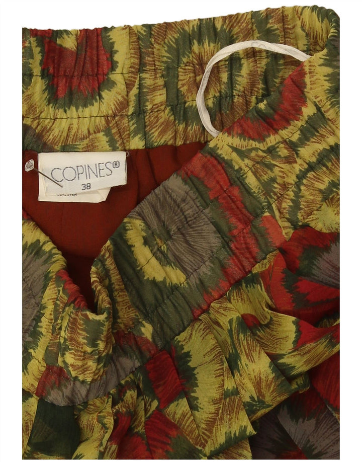 Vintage Womens Pleated Skirt EU 38 Medium W30 Multicoloured