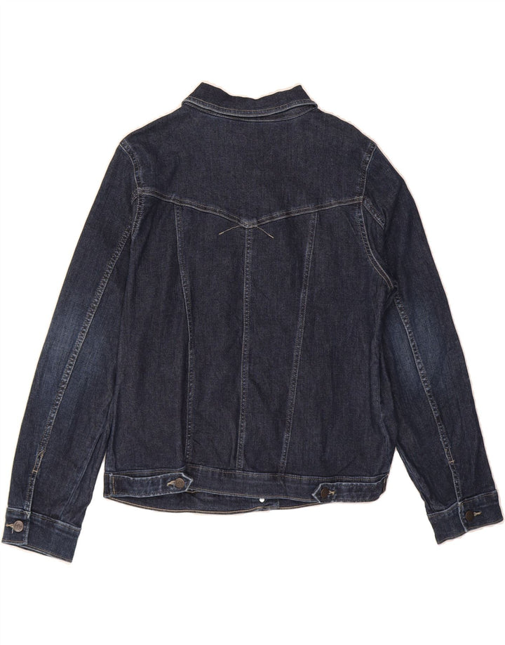 LEE Womens Riders Denim Jacket UK 18 XL Navy Blue Cotton Vintage Lee and Second-Hand Lee from Messina Hembry 