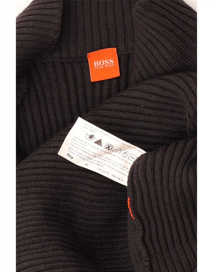 Hugo Boss Herre cardigan sweater Medium Grey Virgin Wool