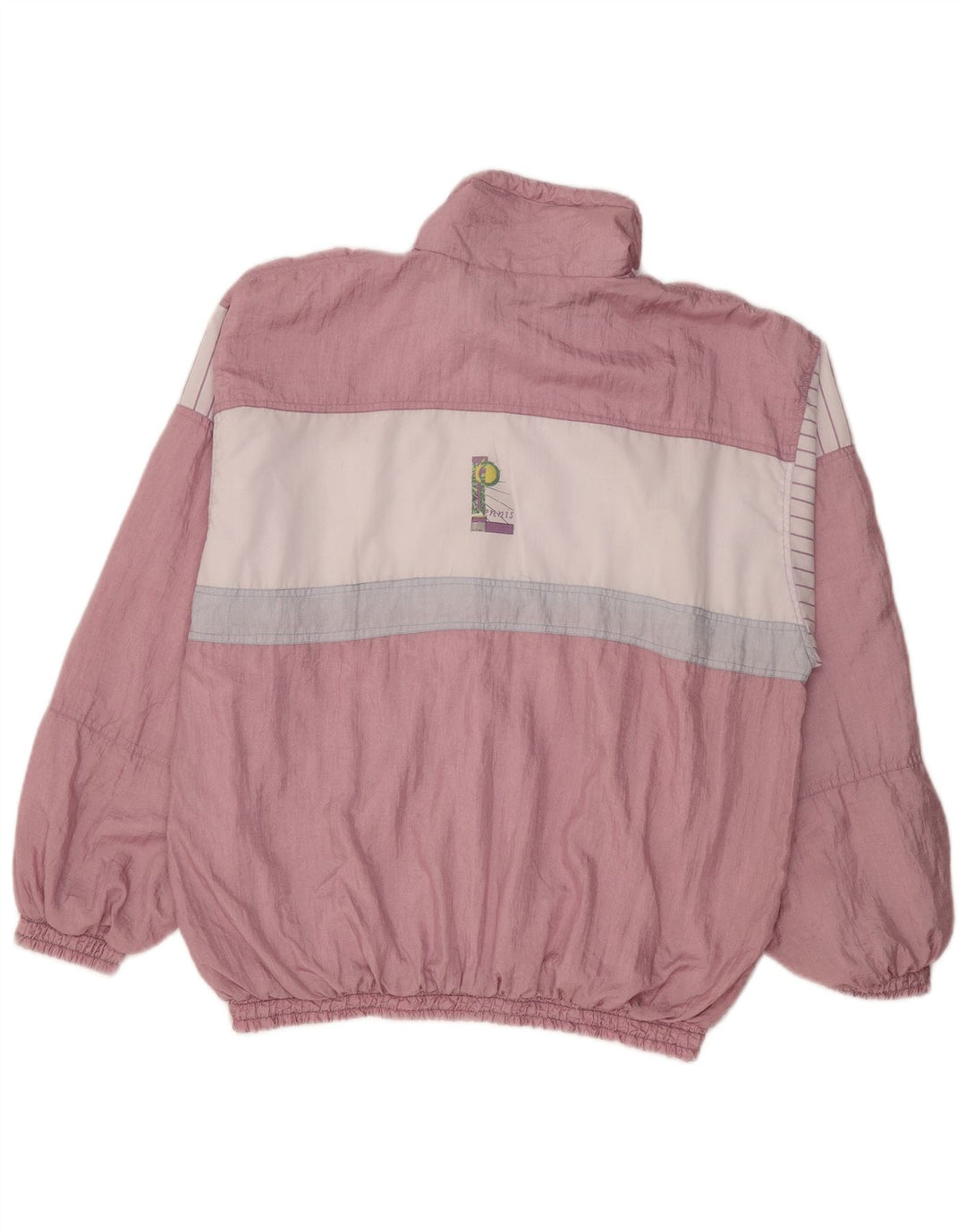 Vintage træningsdragt til mænd Topjakke XL Pink Colourblock