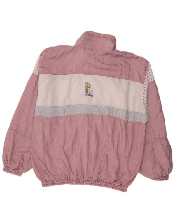 Vintage træningsdragt til mænd Topjakke XL Pink Colourblock