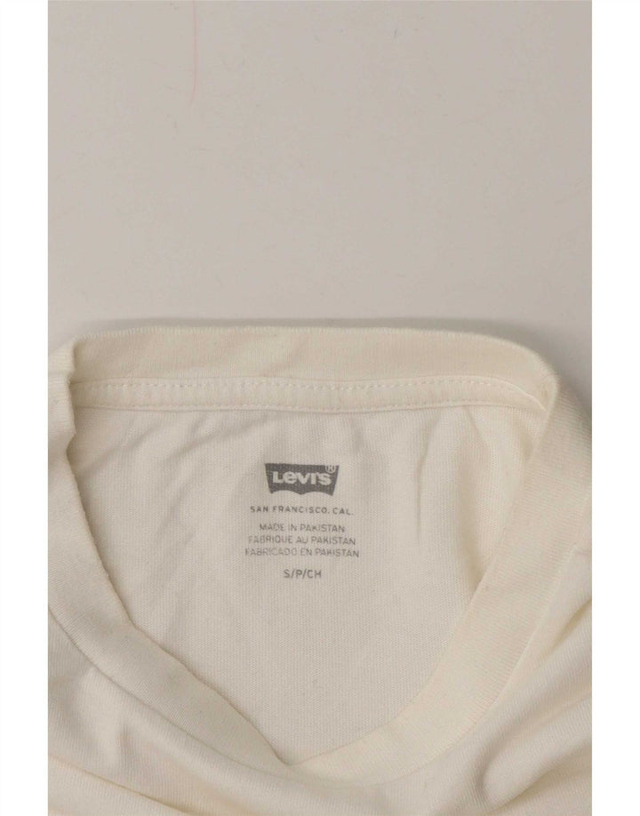 Levi's Herre grafisk T-shirt top lille hvid