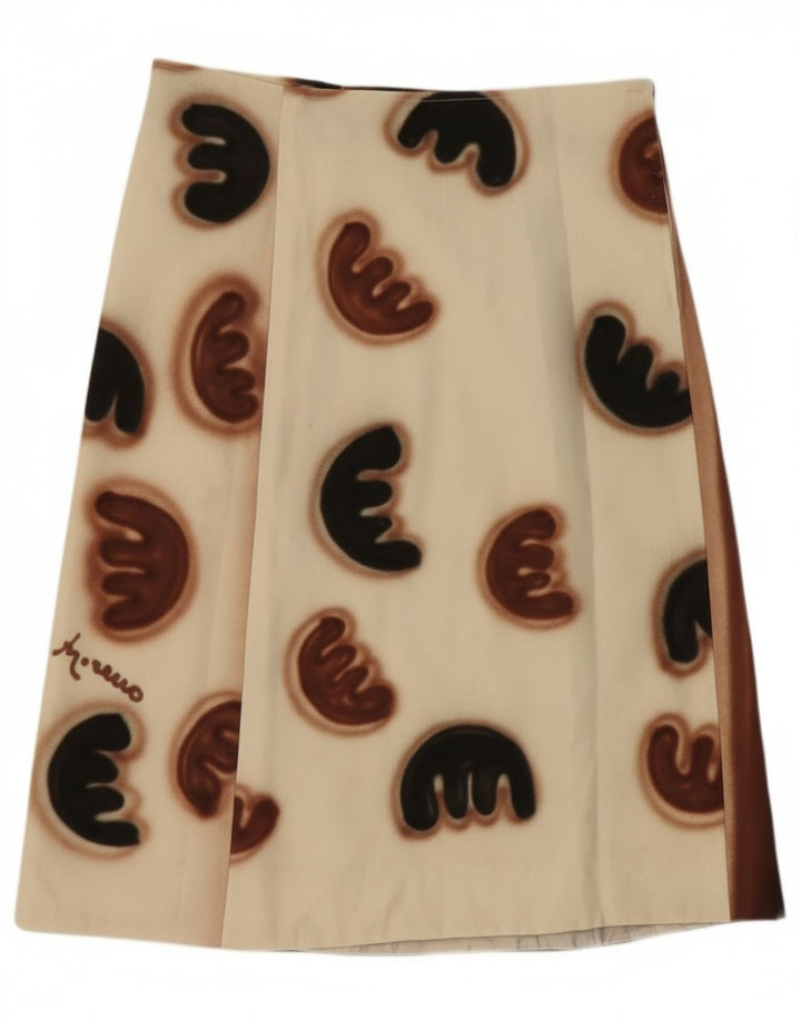 Vintage A-line nederdel til kvinder W30 Medium White Colourblock