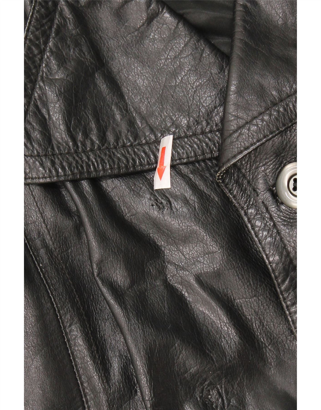 Vintage Læderfrakke til mænd UK 40 Stor sort læder