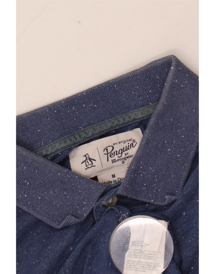 PENGUIN Herre poloshirt Medium Blue Flecked Bomuld