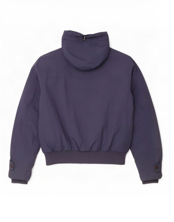 Tucano Urbano Herre Hooded Bomber Jacket UK 40 Large Navy Blue Polyester