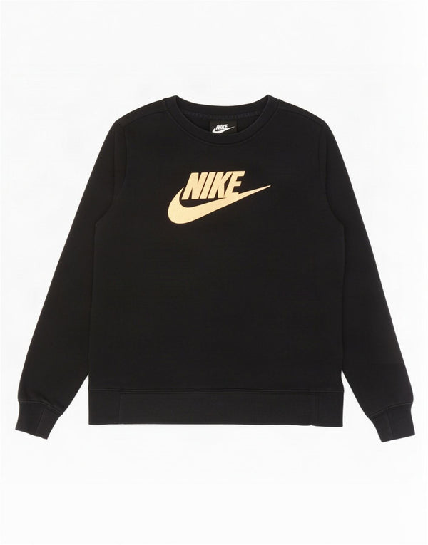 Nike Girls Graphic Sweatshirt Jumper 13-14 år XL Sort bomuld