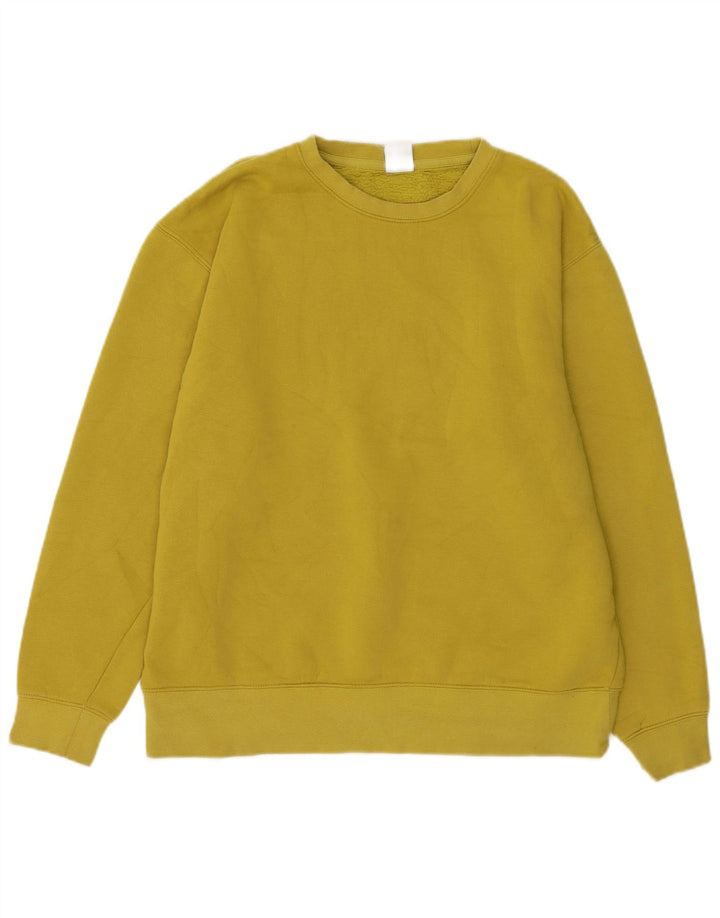 Zara Herre sweatshirt Jumper Medium Gul Bomuld
