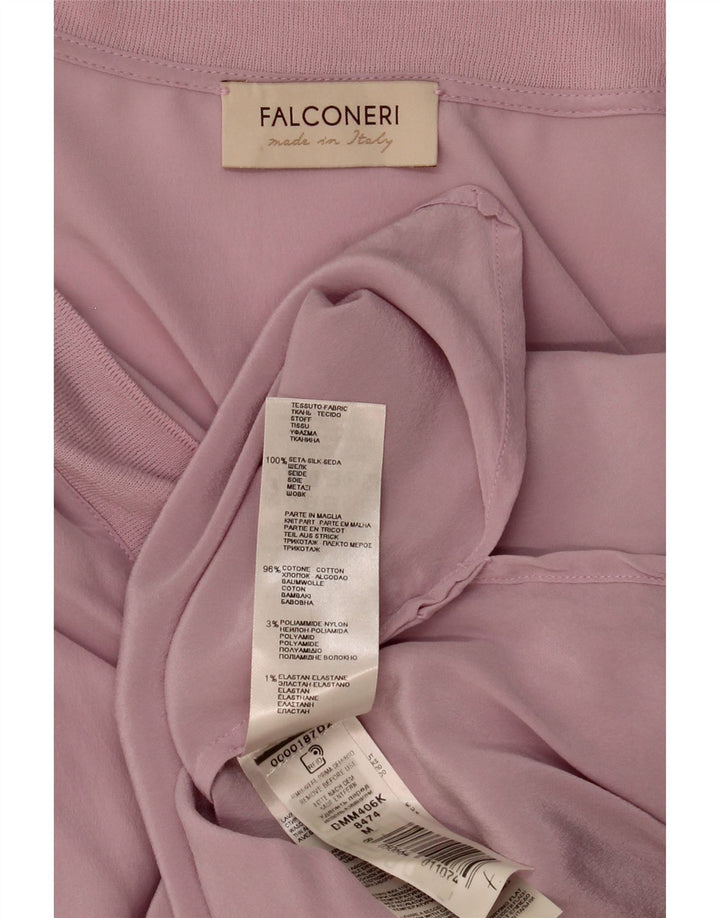 FALCONERI Damebluse Top UK 14 Medium Pink Silke