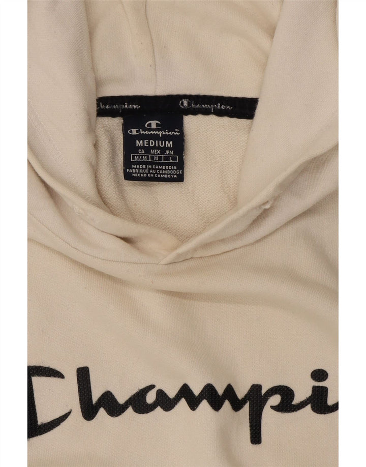 Champion Herre grafisk hættetrøje Jumper Medium White