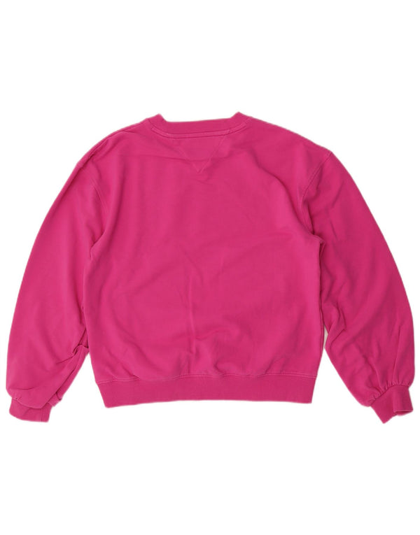Tommy Hilfiger Piger Grafisk Sweatshirt Jumper 13-14 år Pink Bomuld