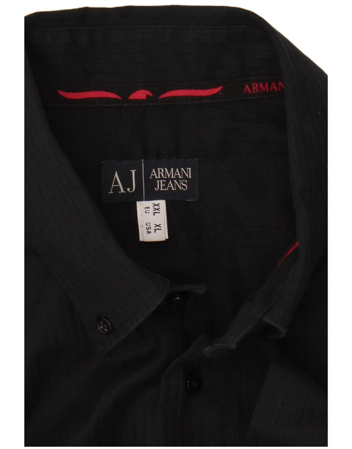 ARMANI JEANS Herreskjorte 2XL Sort