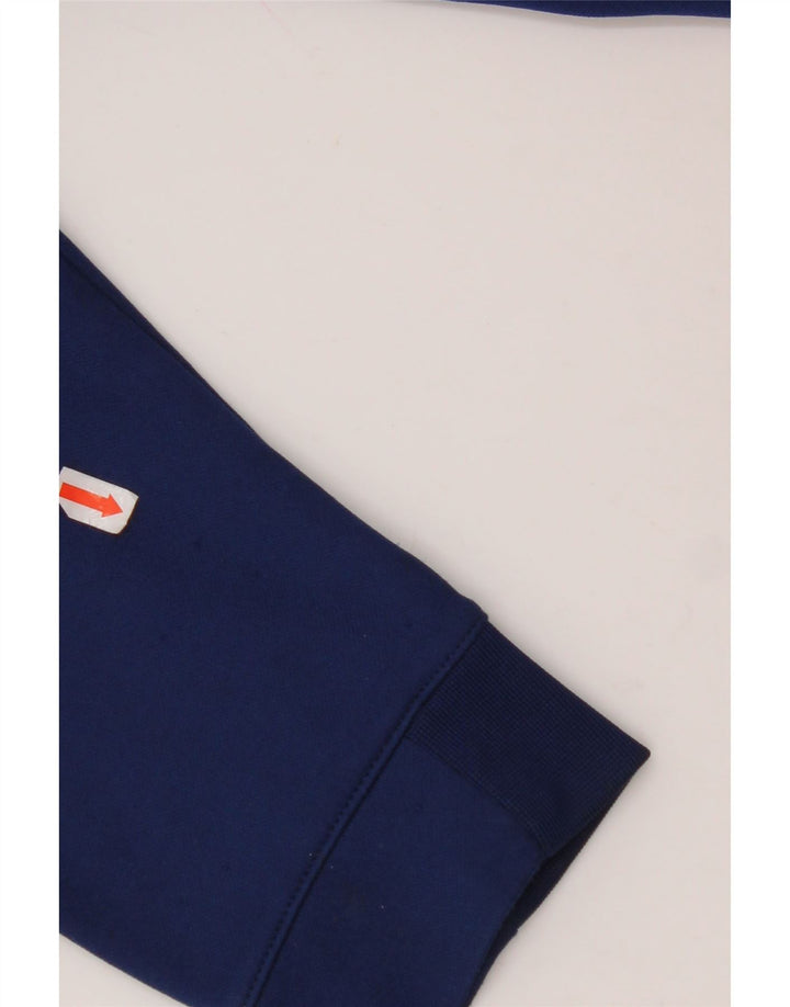 NIKE hættetrøje med lynlås til drenge 12-13 år Stor marineblå farveblok