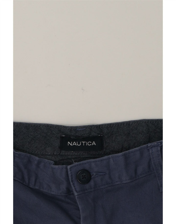 NAUTICA Mens Chino Shorts W34 Large Blue Vintage Nautica and Second-Hand Nautica from Messina Hembry 