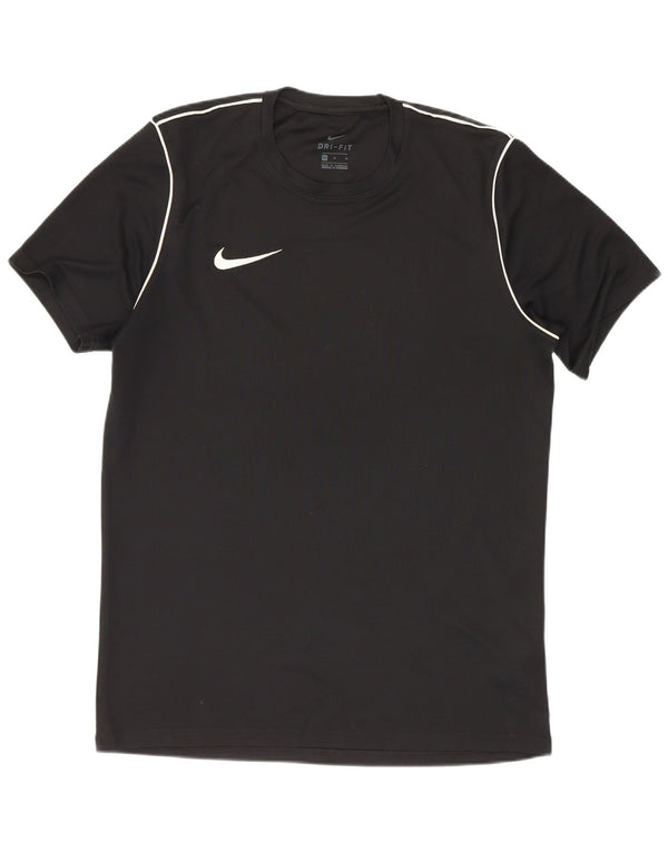 Nike Herre Dri Fit T-Shirt Top Medium Sort Polyester