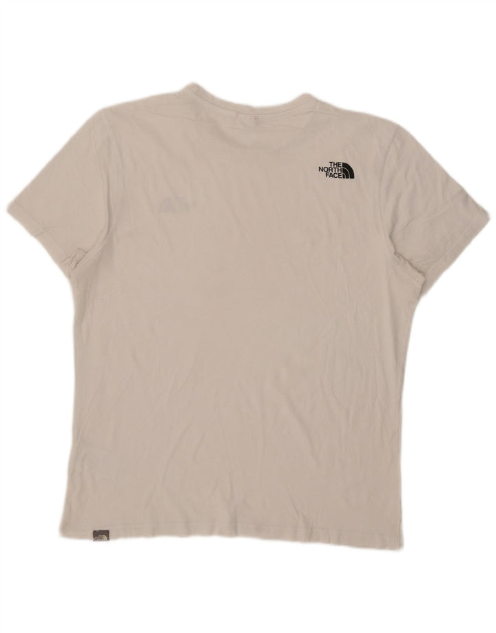 THE NORTH FACE Herre T-Shirt Top Stor Hvid Bomuld