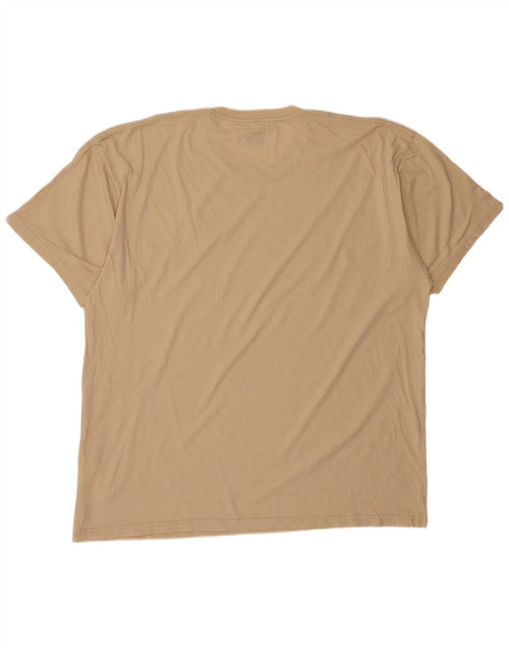 VANS Herre Classic Fit T-Shirt Top 2XL Beige Bomuld
