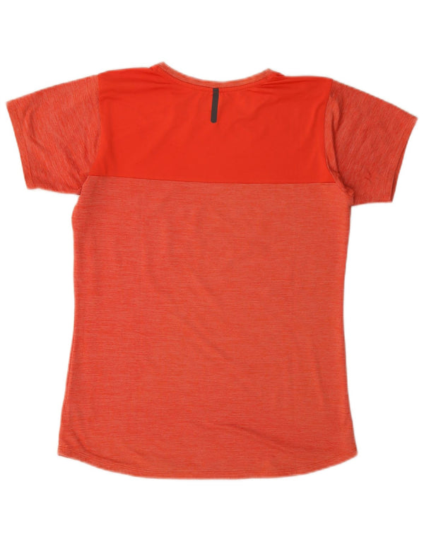 Columbia T-Shirt Top UK 16 Stor Orange Polyester