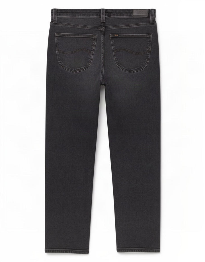 Lee Dame Carol Straight Jeans W32 L26 Grå Bomuld