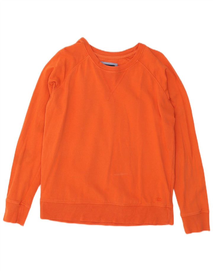 Crew Clothing Dame Sweatshirt Jumper UK 12 Medium Orange Bomuld
