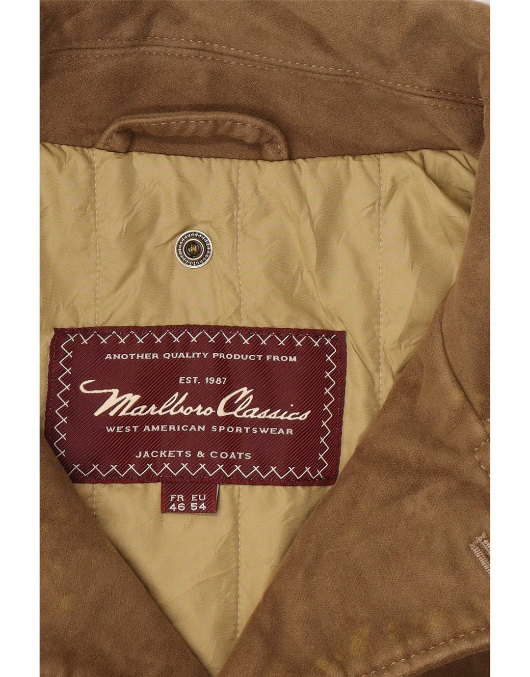 Marlboro Classics Herre Utility Jacket IT 54 2XL Beige Cotton